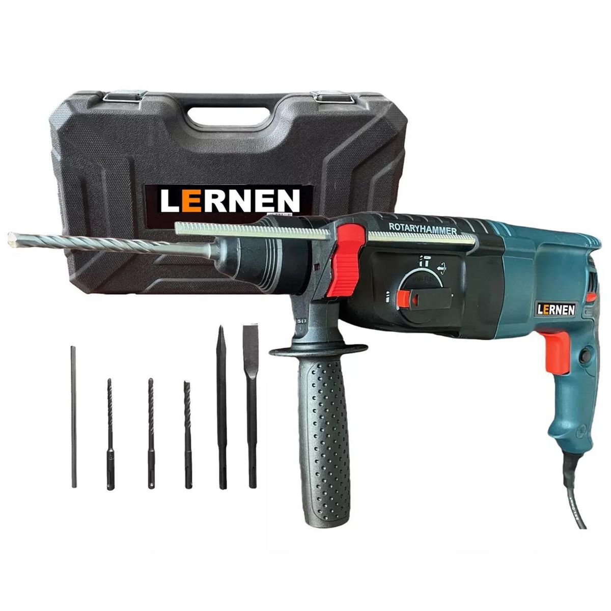LERNEN - Rotomartillo eléctrico 800W + accesorios