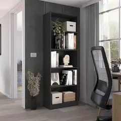 TUHOME - Estante E3 MDP 5 Nivel(es) 62.8x180.6x29 cm Wengué