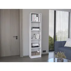 TUHOME - Estante E2 MDP 5 Nivel(es) 45x180.6x29.9 cm Blanco