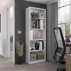 TUHOME - Estante E3 MDP 5 Nivel(es) 62.8x180.6x29 cm Blanco