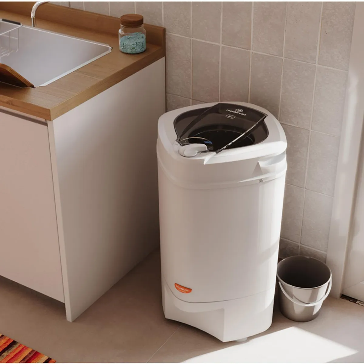 MADEMSA - Centrífuga 5 kg Carga Superior con Centrífuga Blanca Primma 5N