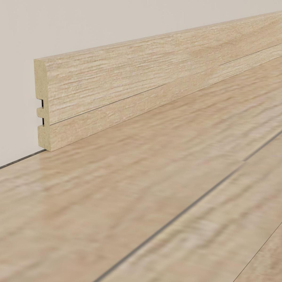HOLZTEK - Guardapolvo MDF Oak Natural 12 mm 7x240 cm