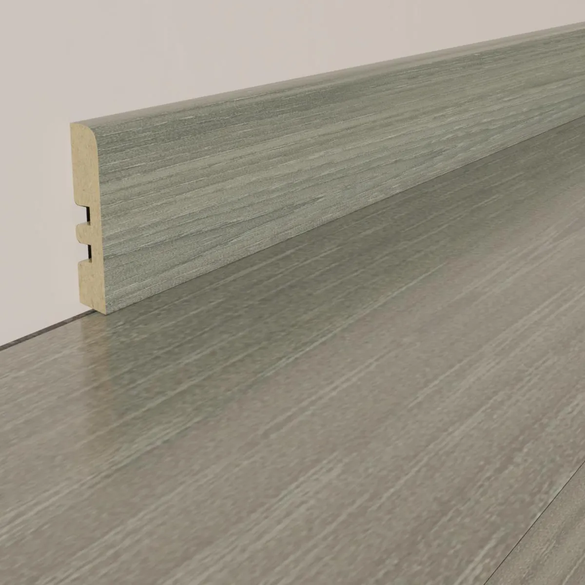 HOLZTEK - Guardapolvo MDF Oak Grey 12 mm 7x240 cm