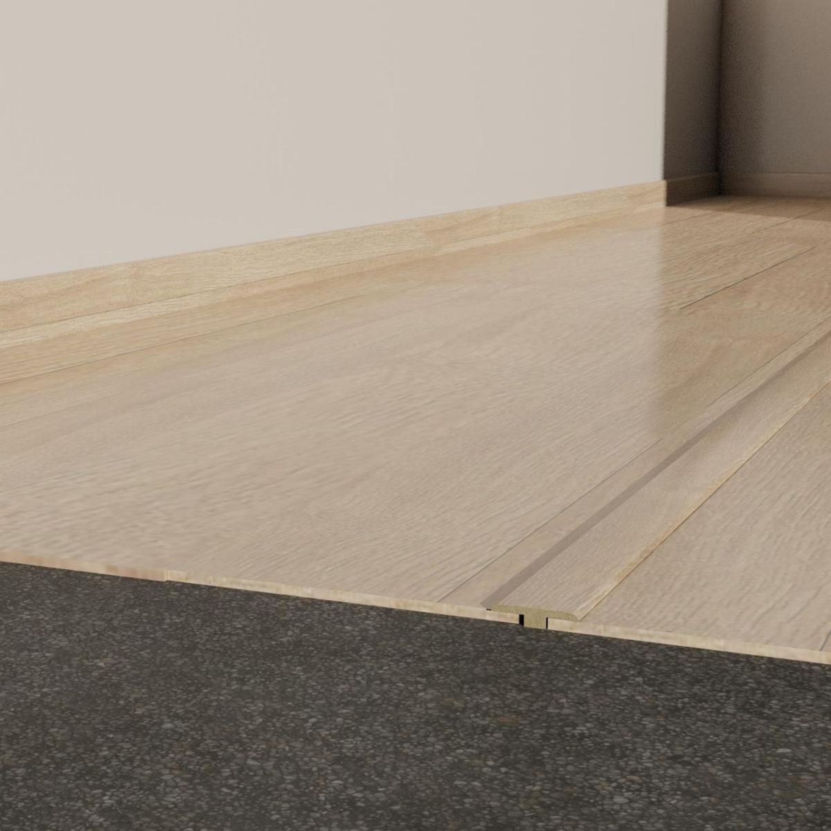 HOLZTEK - Guía de Transición MDF Oak Natural 12 mm 4.5x100 cm