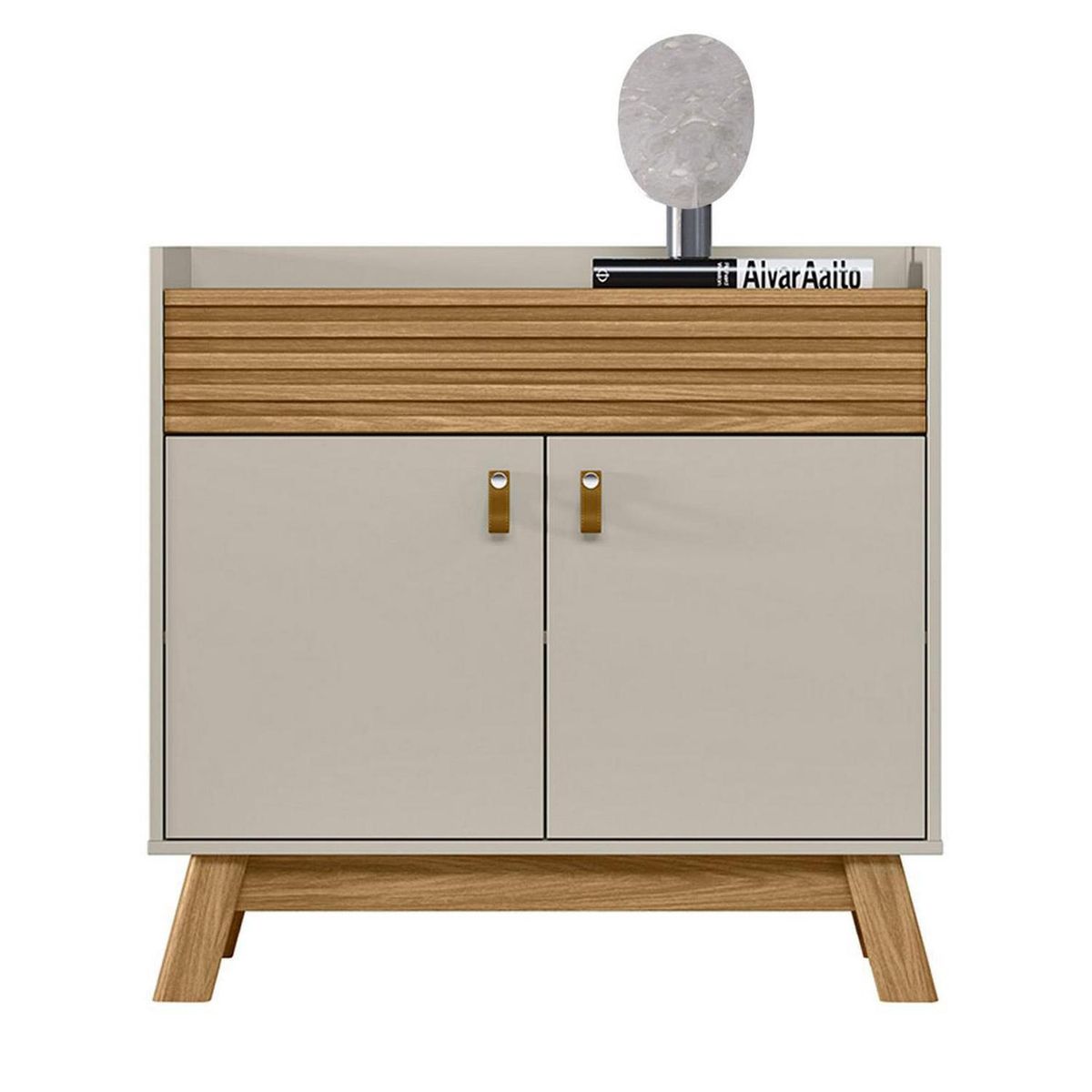 HOME MOBILI - Buffet Malaga dos puertas rustico/blanco