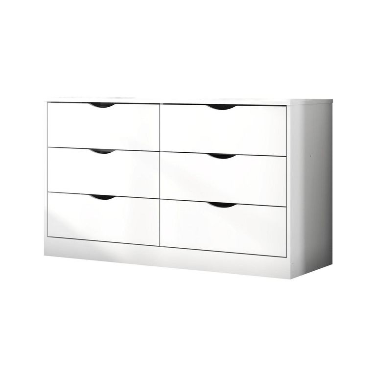 Cómoda 6 Cajón(es) Pisa 120x68x40.3 cm Blanco