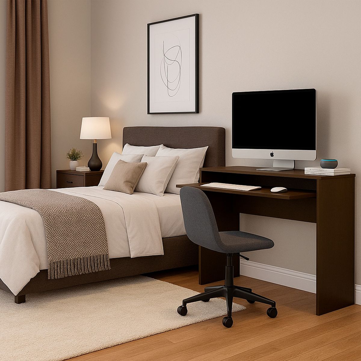 BE DESIGN - Escritorio Luxor 75,5x77x40,5 cm Canela