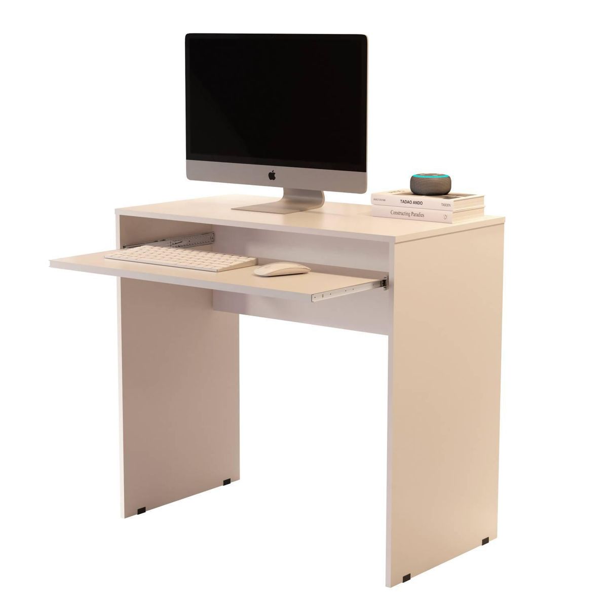 BE DESIGN - Escritorio Luxor 75,5x77x40,5 cm Perla