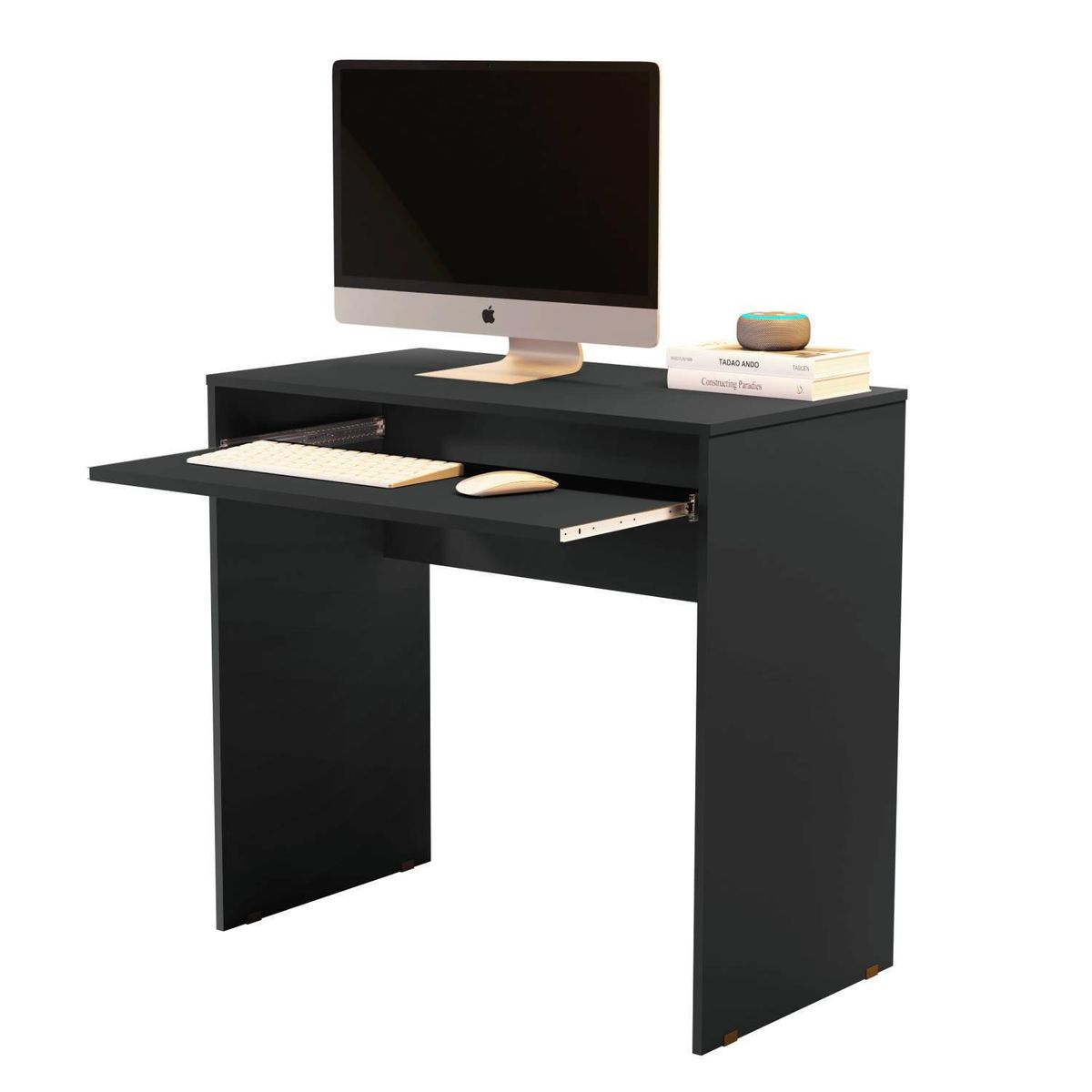 BE DESIGN - Escritorio Luxor 75,5x77x40,5 cm Negro