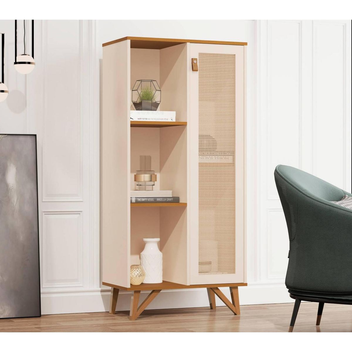 BE DESIGN - Vitrina neon Luxor perla