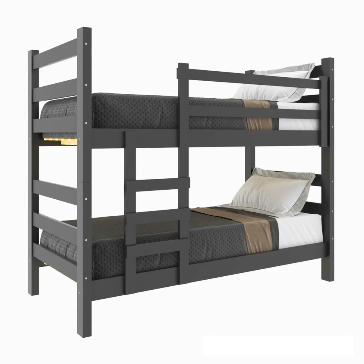 BE DESIGN - Camarote Essenciale negro con escalera