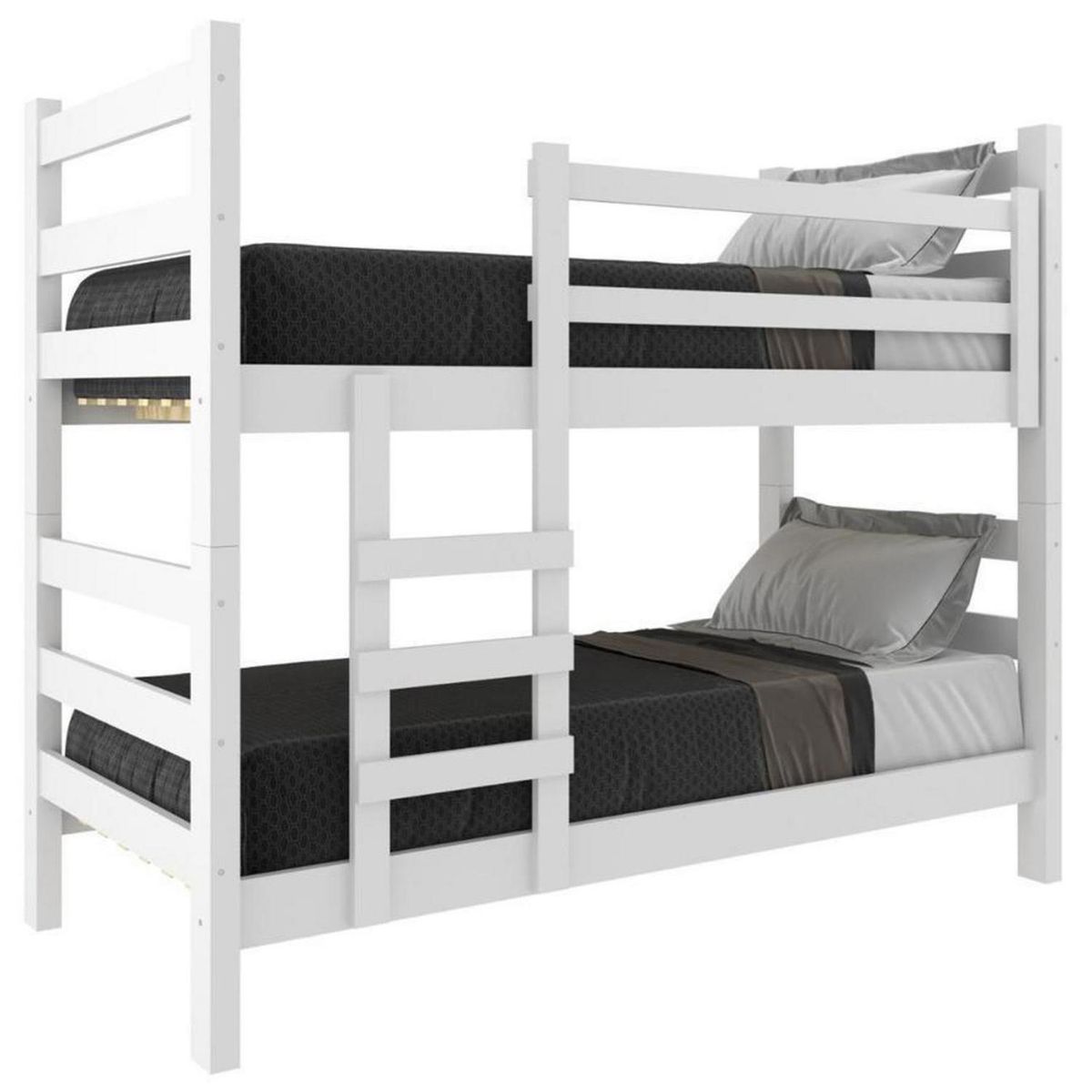 BE DESIGN - Camarote Essenciale blanco con escalera