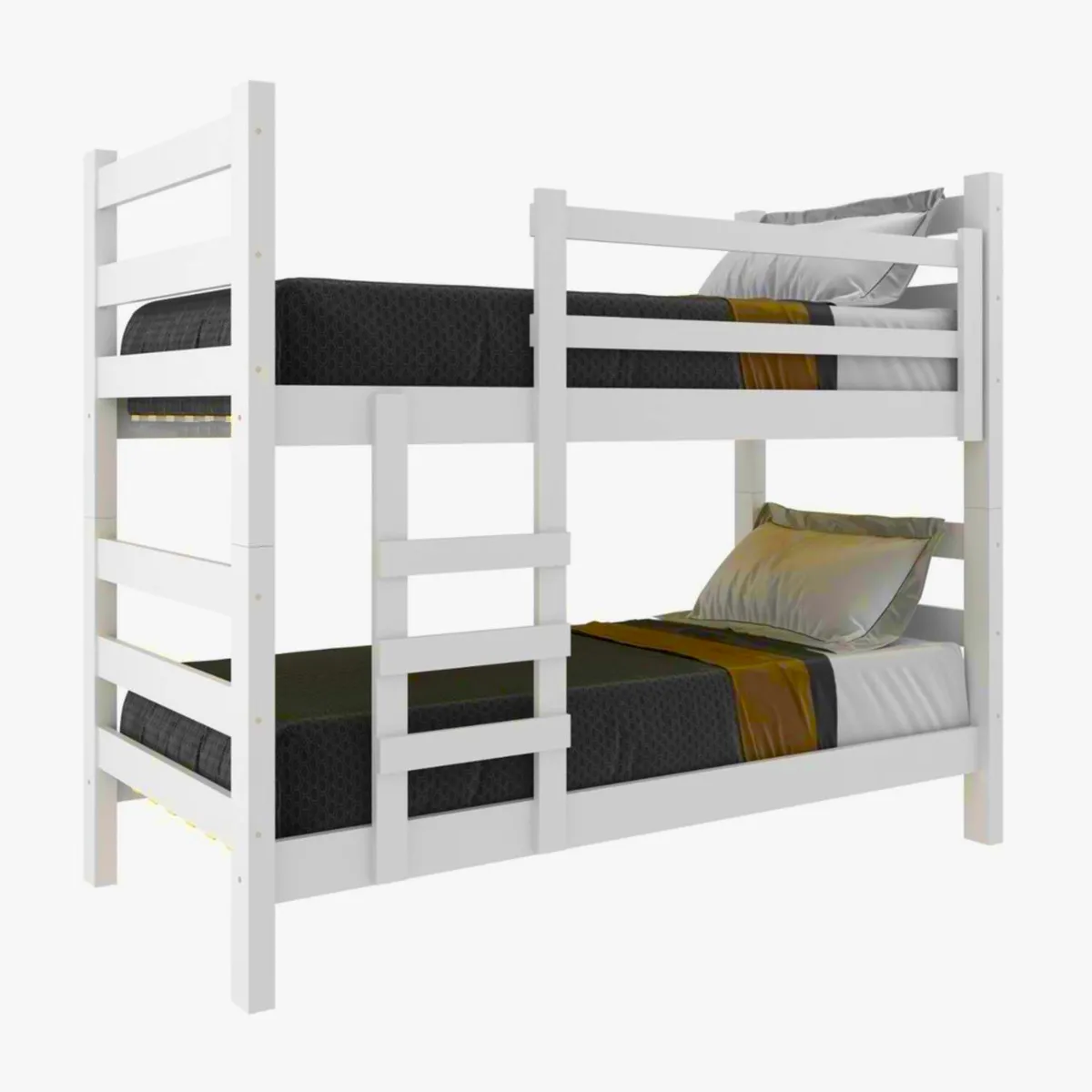 Camarote Essenciale blanco con escalera, marca BE DESIGN - Foto Principal