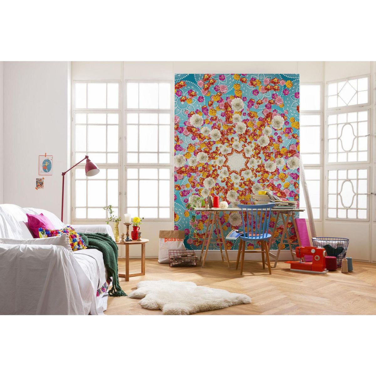 KOMAR - Fotomural 4 Piezas Happiness 4969 4.6 m2