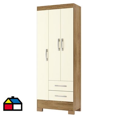 Closet 3 puertas 2 cajones
