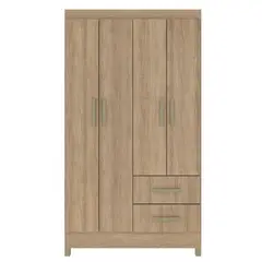 MOBILFRANK - Clóset 4 Puerta(s) 2 Cajón(es) 3 Repisa(s) 99x179x40 cm Miel