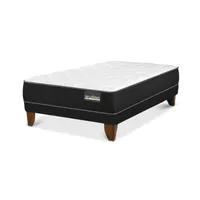 Cama 1.5 plazas Europea Plus Black Negro