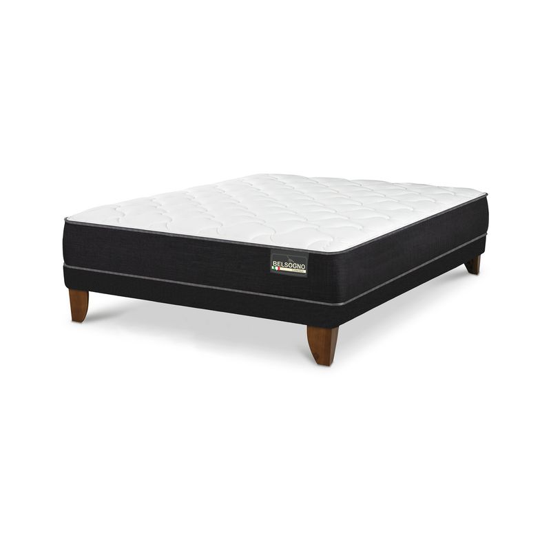 BELSOGNO - Cama Europea Belsogno Plus 2 plazas Blanco/Beige