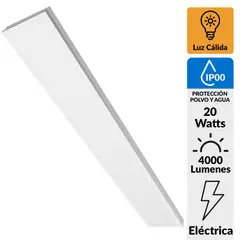 HALUX - Panel Backlite 40 W IP00 4000 lm Luz Cálida