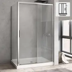DUSCHY - Set mampara corredera para cierre esquina 170 x 80 cm