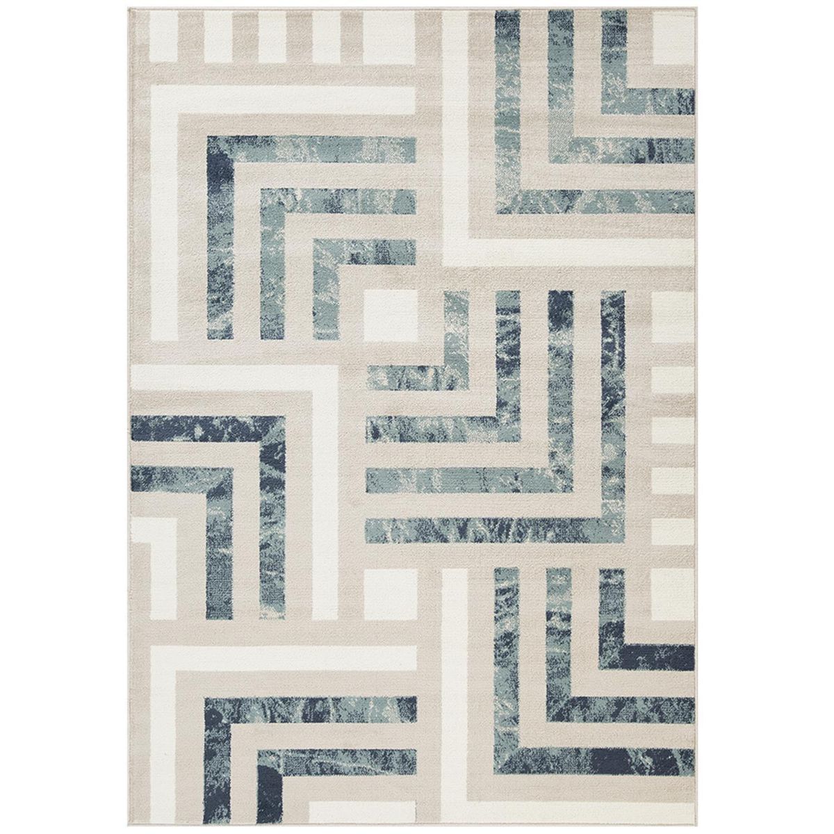 IDETEX - Alfombra Heatset Jungle 160x235 cm Polipropileno Azul