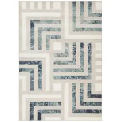 IDETEX - Alfombra heatset jungle blue 160x235 cm