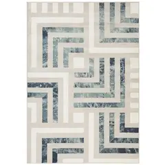 IDETEX - Alfombra heatset jungle blue 200x280 cm