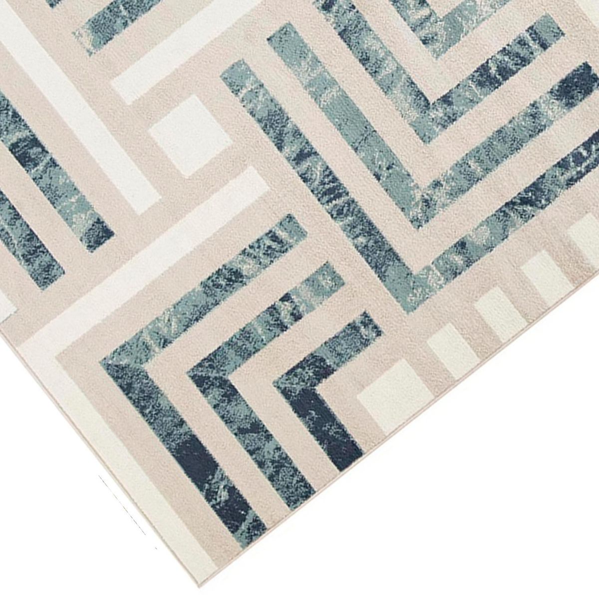 IDETEX - Alfombra Grande Heatset Jungle 200x280 cm Polipropileno Azul