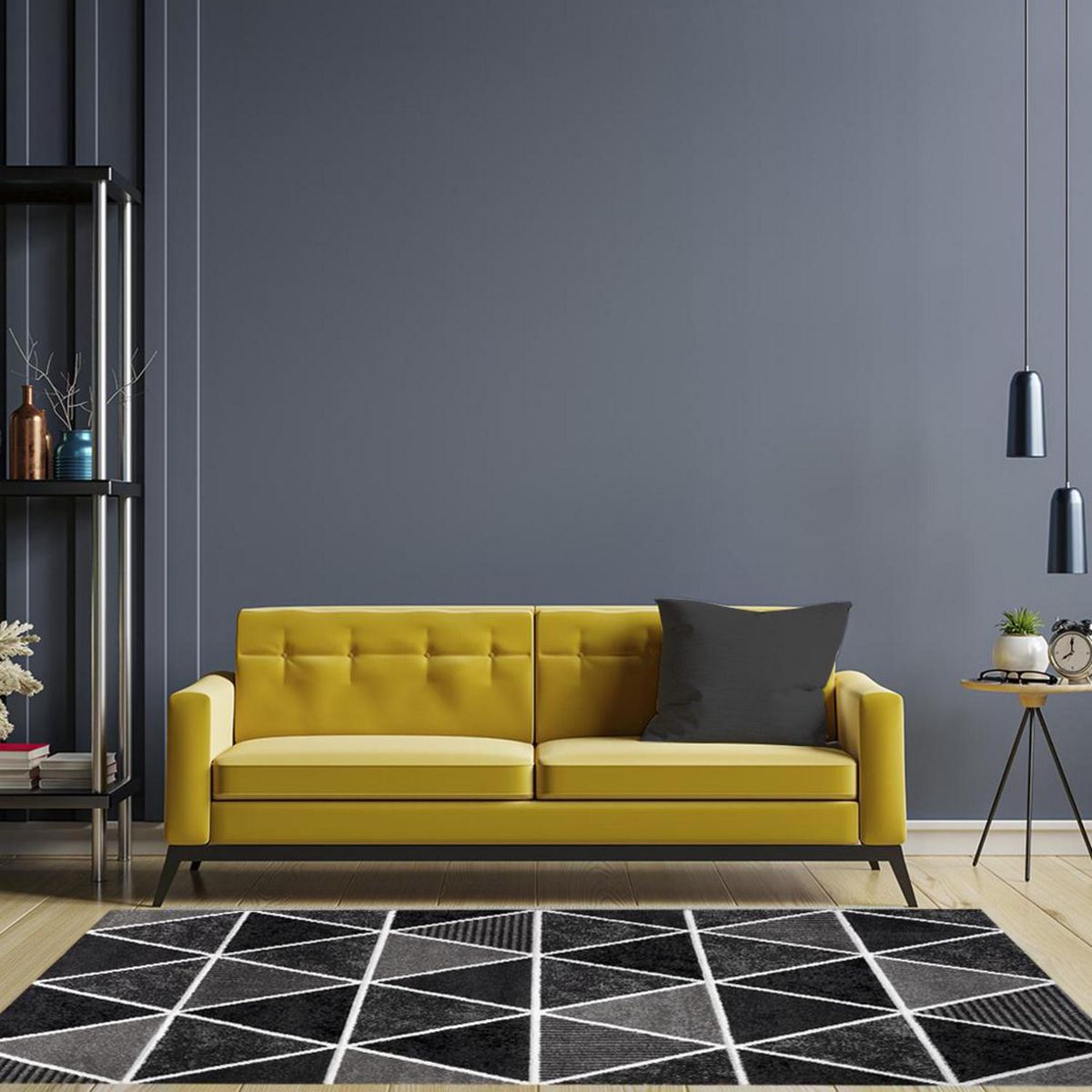 IDETEX - Alfombra Frise Carved Avangard 150x200 cm Polipropileno Multicolor