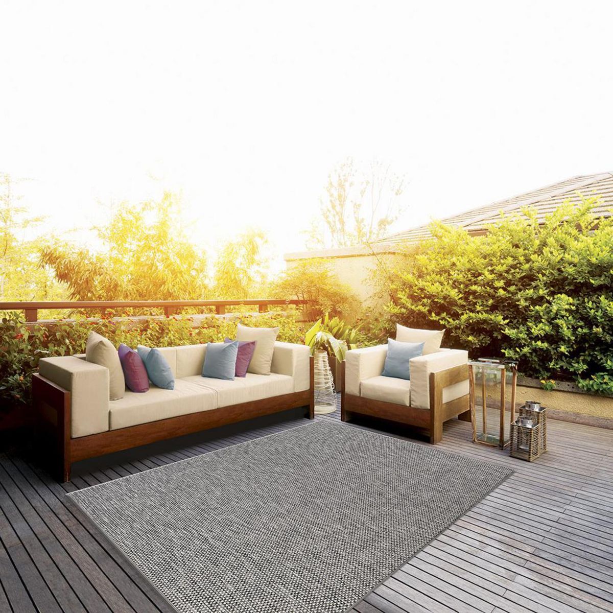 IDETEX - Alfombra urban 160x230 cm Sisal Beige