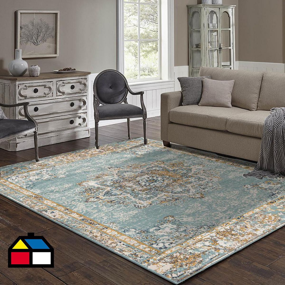 IDETEX - Alfombra heatset tradition light blue 160x235 cm