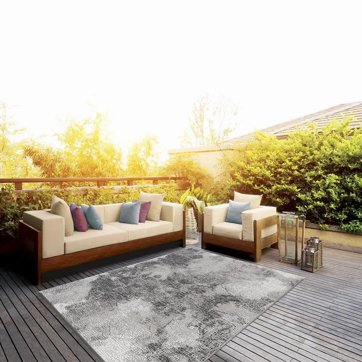 IDETEX - Alfombra Urban 160x230 cm Sisal Multicolor