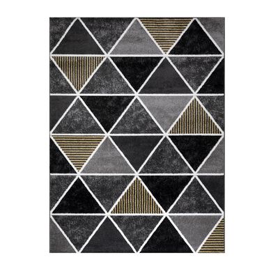 Alfombra frise carved avangard yellow black 150x200 cm