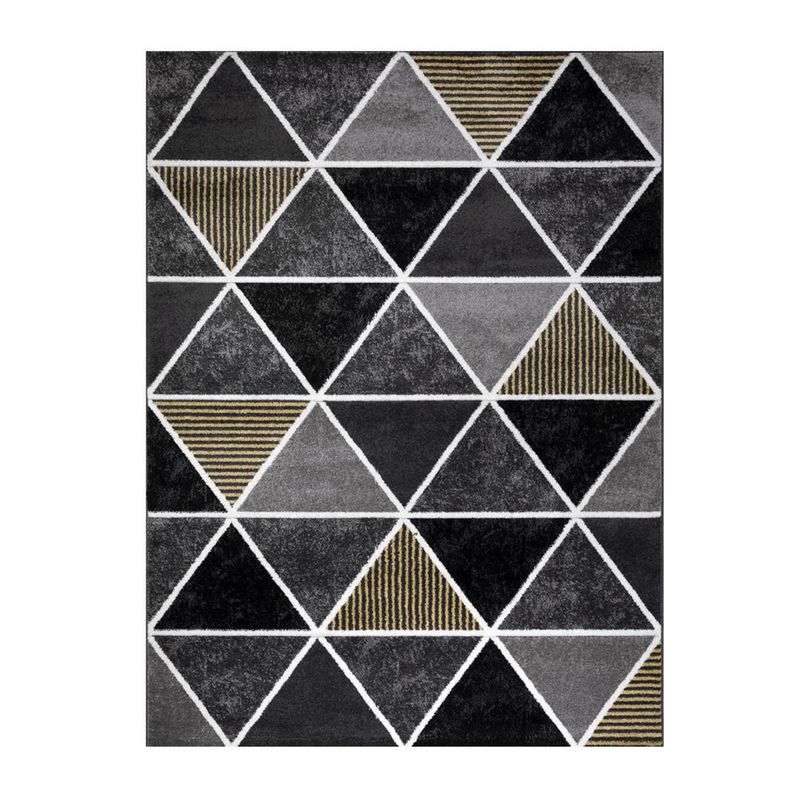 IDETEX - Alfombra frise carved avangard yellow black 150x200 cm
