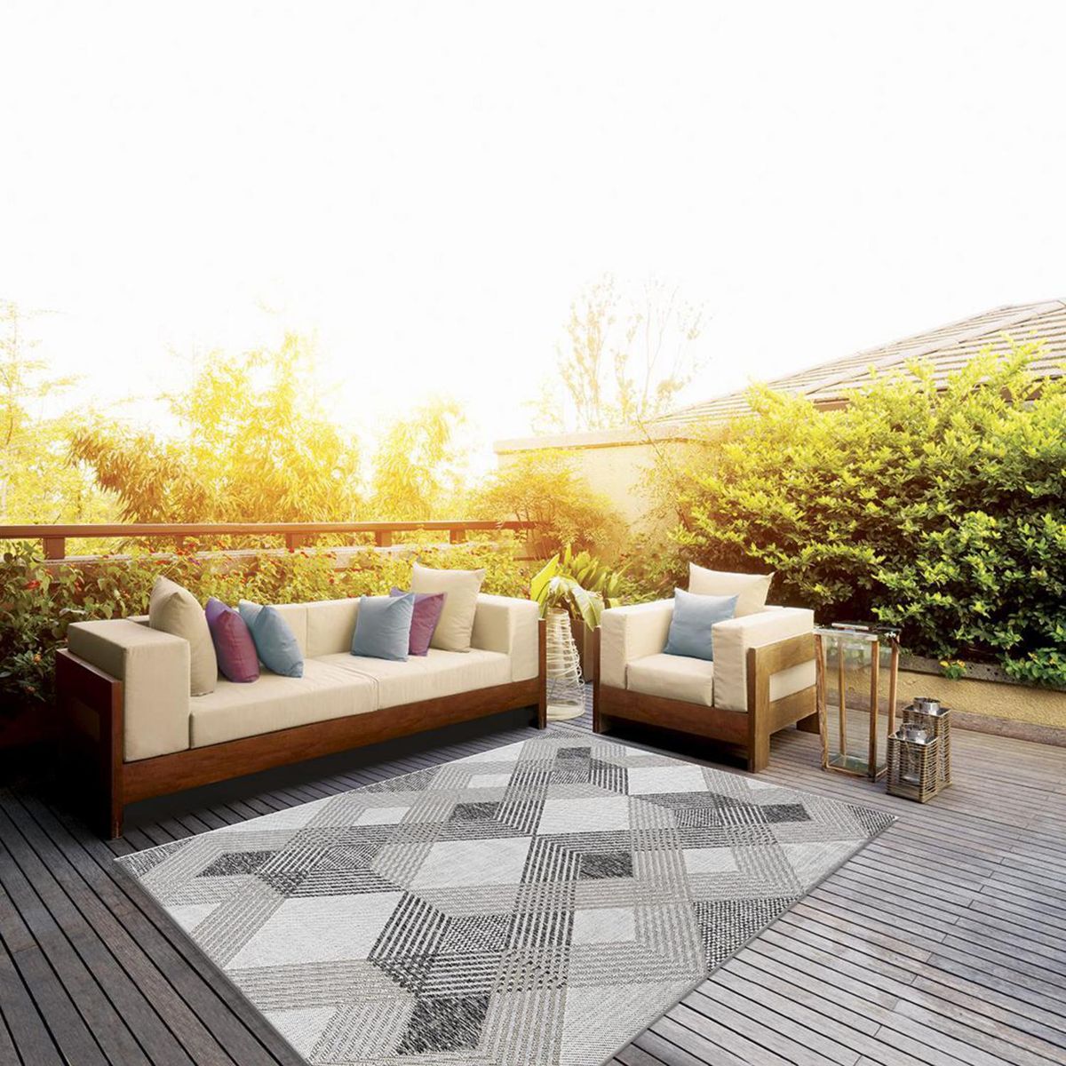 IDETEX - Alfombra Urban 160x230 cm Sisal Crema