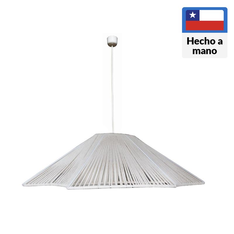 CAROLD STEVENS - Lámpara Colgante Dreams Tela Blanco 40 cm