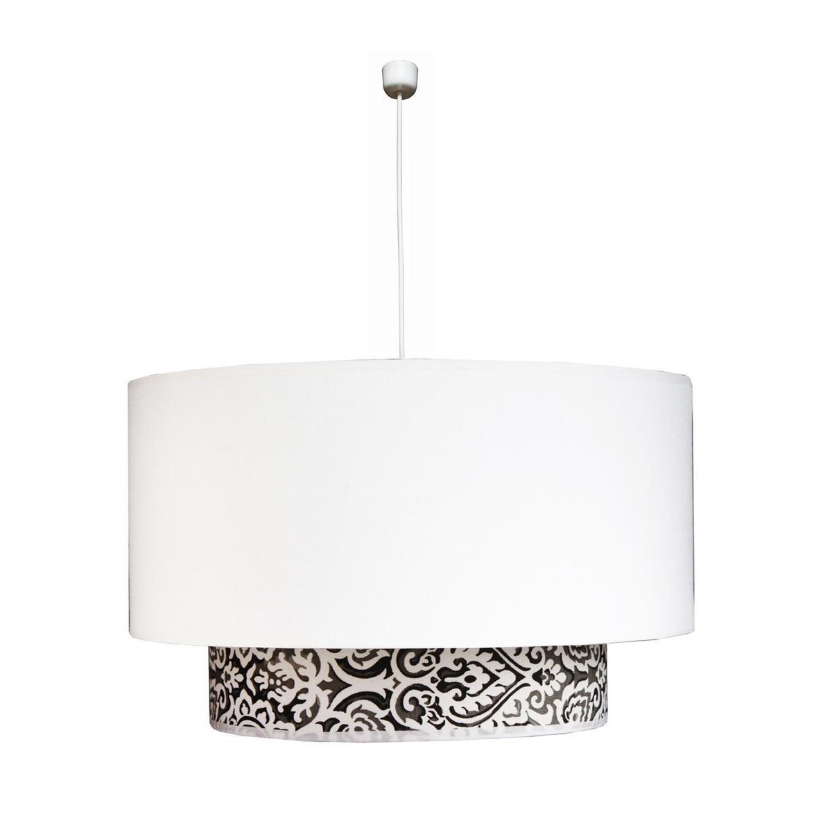 CAROLD STEVENS - Lámpara Colgante Velvat Tela Negro