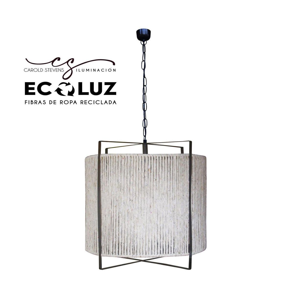 CAROLD STEVENS - Lámpara Colgante Positano Tela Beige