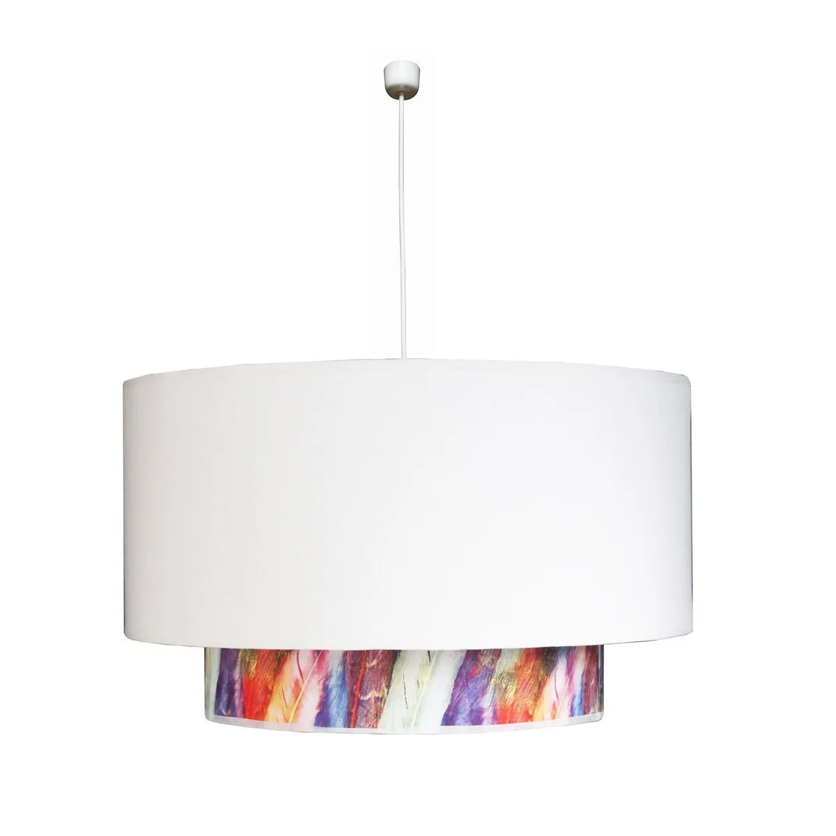 CAROLD STEVENS - Lámpara Colgante Velvat Tela Beige