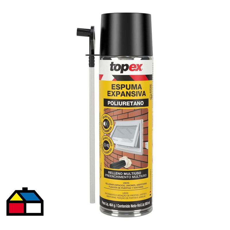 TOPEX - Espuma poliuretano topex 500ml