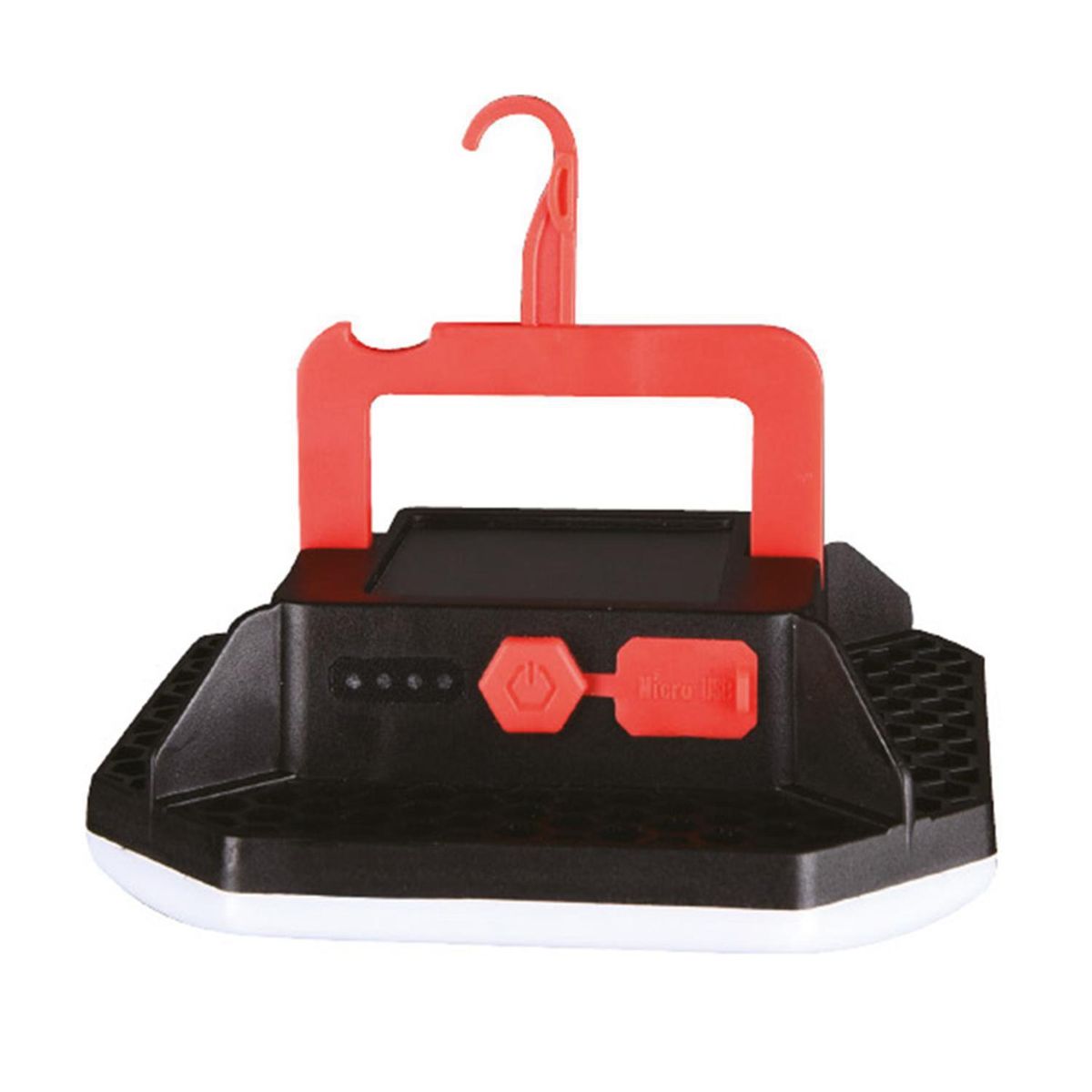 HALUX - Lámpara de Camping Multifuncional 360 lm Plástico Negro