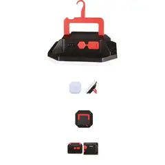 HALUX - Lámpara de Camping Solar Recargable 550 lm Plástico Blanco