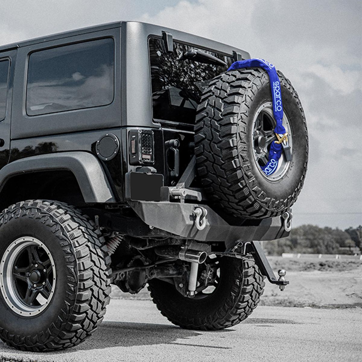 SPARCO - Cadena de seguridad rueda de repuestos