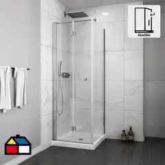 DUSCHY - Set mampara abatible para cierre esquina 80 x 70 cm