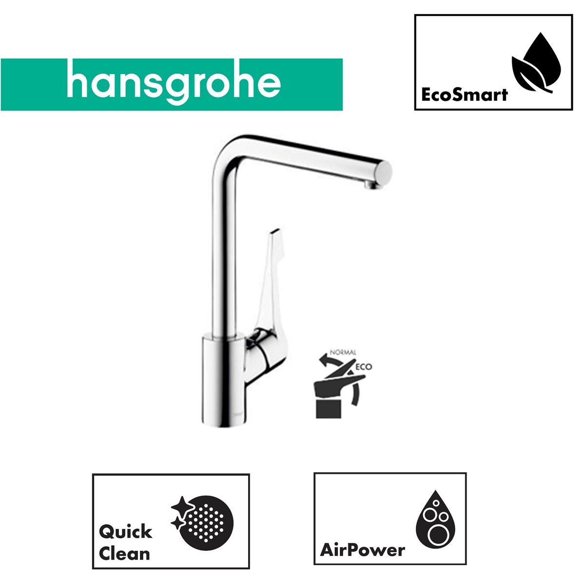 HANSGROHE - Monomando Cocina Cento Cromado