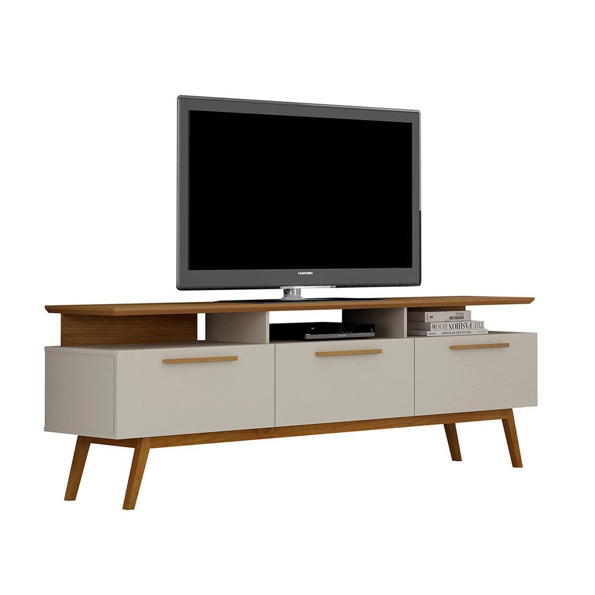VEKKAHOME - Rack TV Sao Paulo Beige 75 " 200x65x38 cm