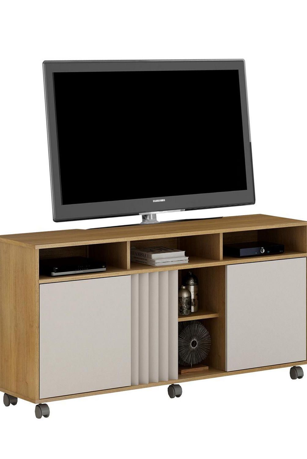 VEKKAHOME - Rack TV Viena Canela 55 " 136x66x36 cm