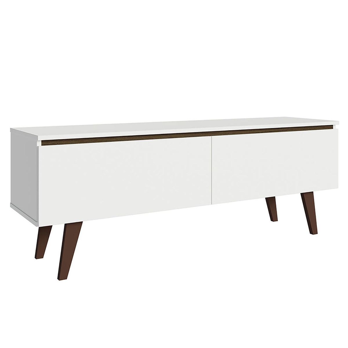 VEKKAHOME - Rack TV Le Mans light Blanco 55 " 136x50x36 cm