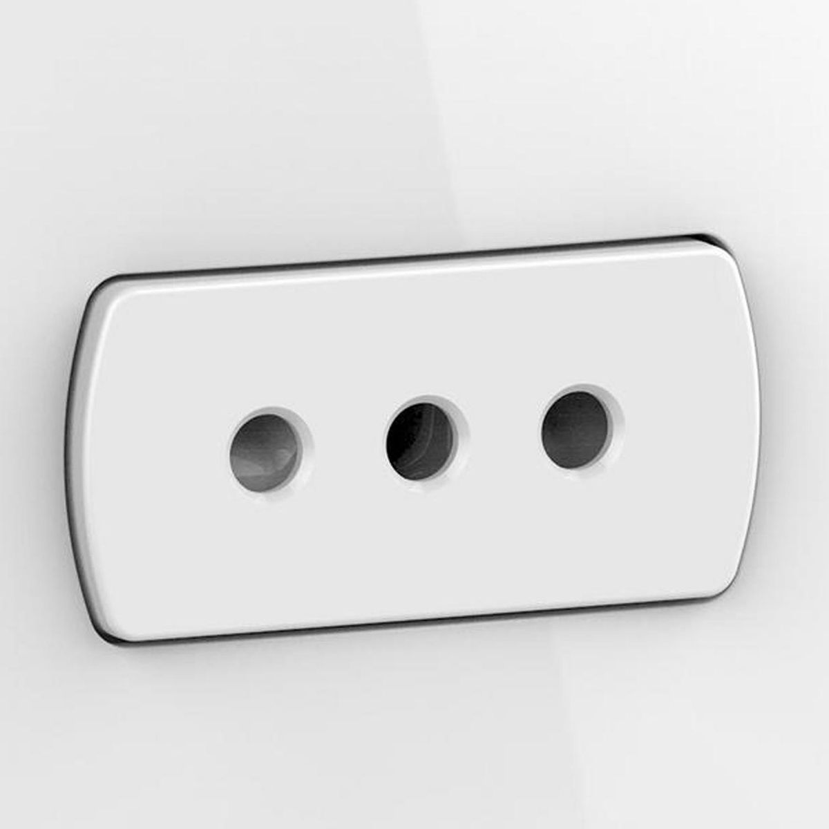 SCHNEIDER ELECTRIC - Placa Miluz armada con tomacorriente 10/16A + 10A blanco