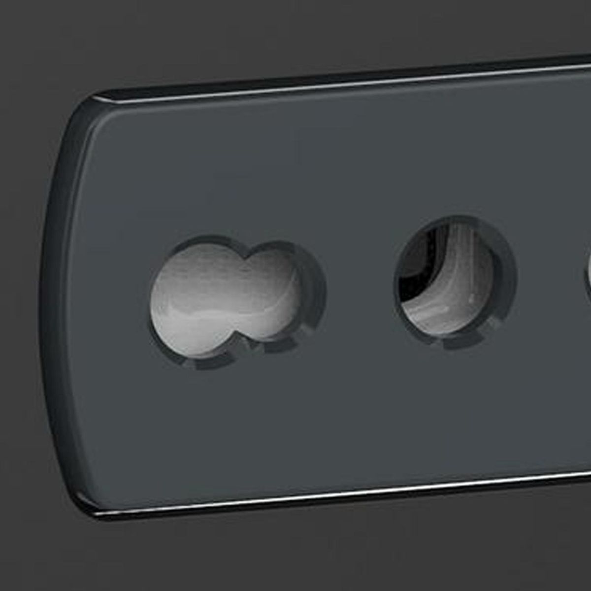 SCHNEIDER ELECTRIC - Placa Miluz armada con tomacorriente 10/16A grafito